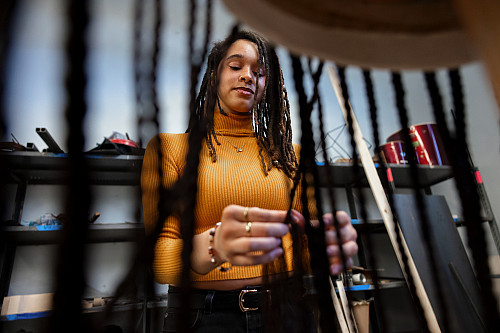 Sophomore Dariel Edwards plans to showcase four pieces on the runway, with two of them dedicated to her appreciation of Black women