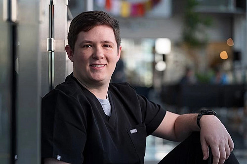 Dylan Nesty. Photo by Liz Kaye, Indiana University.