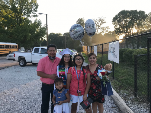 Michelle Rodriguez-Silva, second from the left, with her family. Photo courtesy of Michelle Rodiguez-Silva.