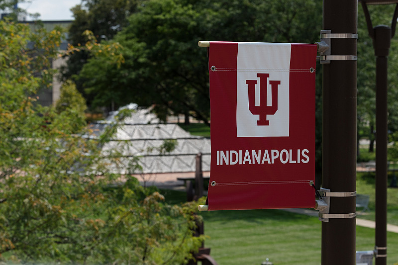 Banners and building signs across campus have been updated to reflect the new IU Indianapolis name. 