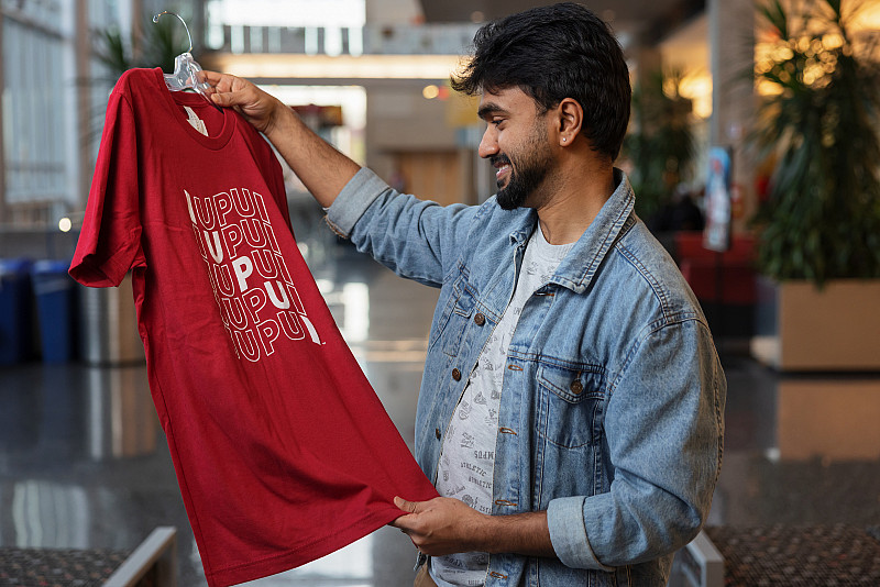 20231117 Ravi Shankar T-shirt Contest Winner (LK) Ravi Shankar, a graduate student at the Luddy School of Informatics, Computing, and Engineering, is the winner of the student-designed T-...